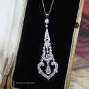 Art Nouveau Platinum & Diamond Pendant