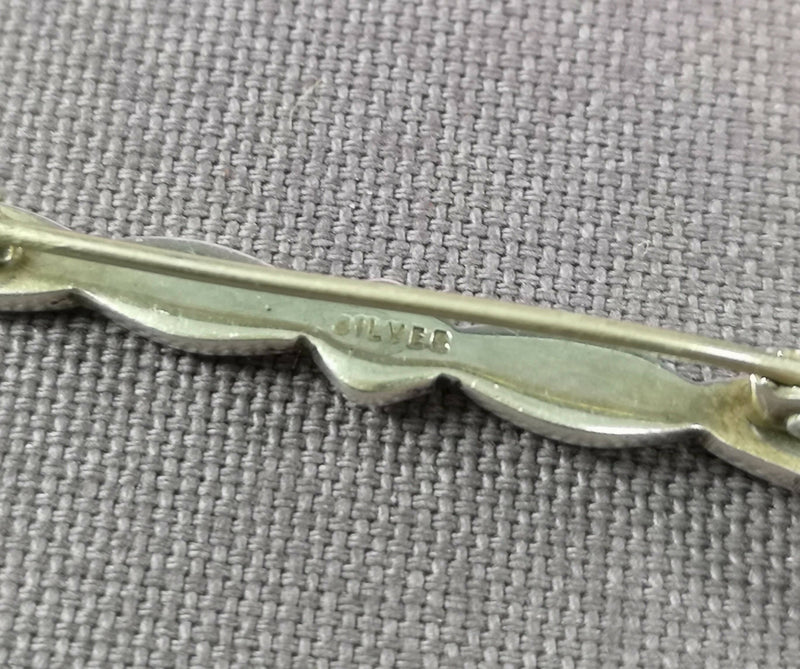 Vintage Celtic Silver & Paste Dirk Brooch