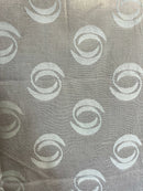 Scottish Madras Panel with Geometric Blue Swirl Design 59” / 43”