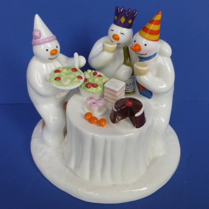 Coalport Limited Edition Snowman Figurine - The Merry Trio