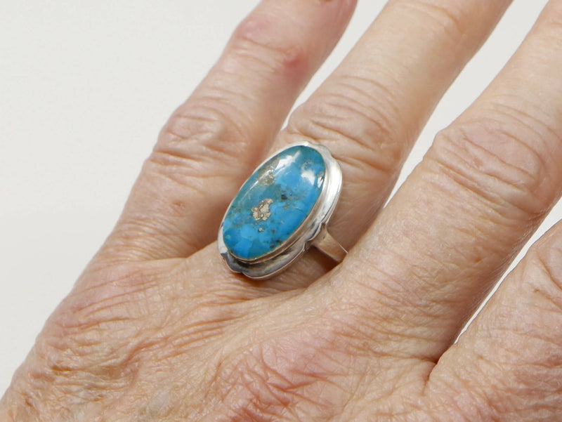 Silver Turquoise Designer Ring