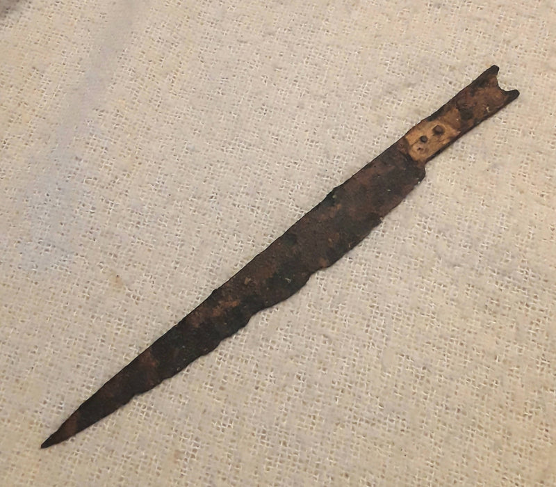 A Medieval Period Large Iron Dagger.