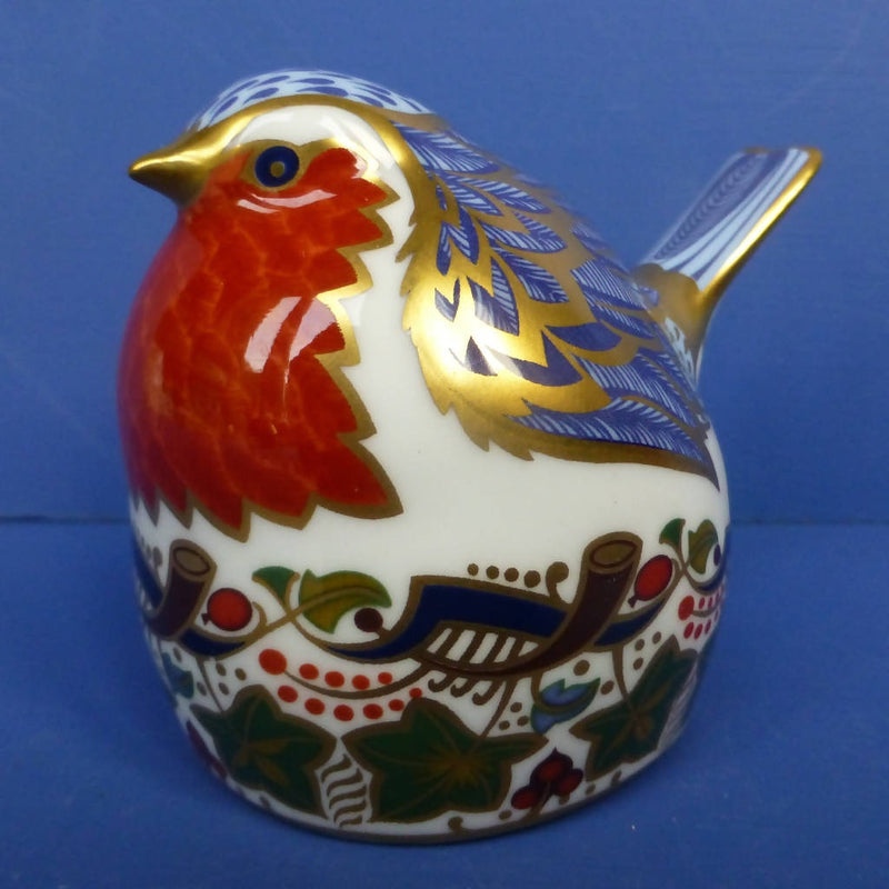 Royal Crown Derby Paperweight - Nesting Robin (Boxed)