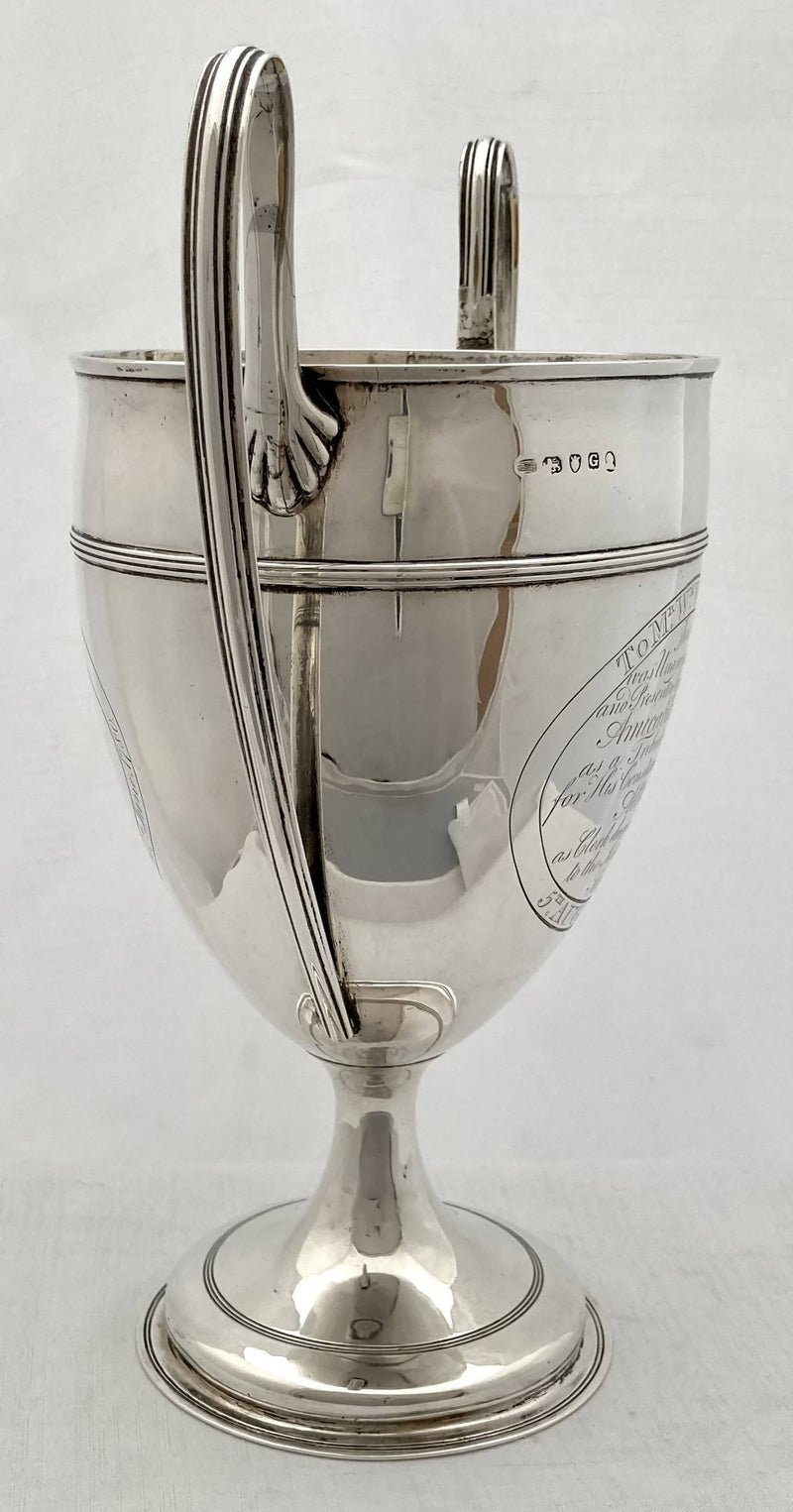 Georgian, George III, Silver Presentation Cup. London 1802. 18 troy ounces.