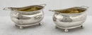 Georgian, George III, Pair of Silver Salts. London 1809 Thomas James. 5.6 troy ounces.