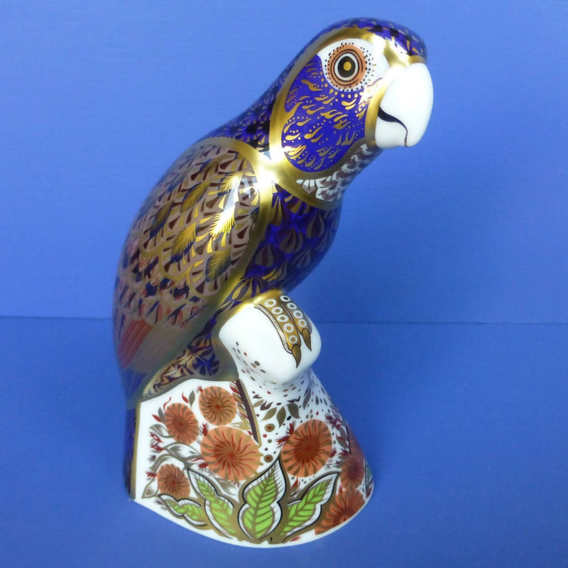 Royal Crown Derby Paperweight - Bronze Winged Parrot (Boxed)