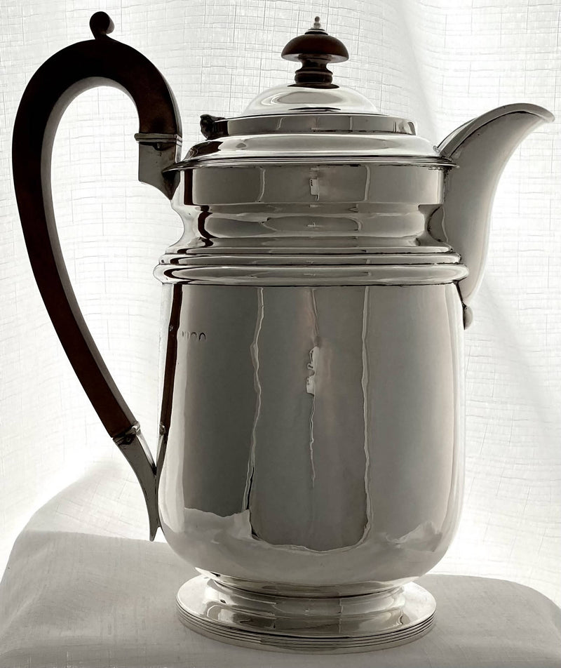 Georgian, George III, Silver Coffee Biggin, London 1819 Rebecca Emes & Edward Barnard I. 25 troy ounces.