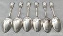Georgian, George IV, Six Irish Silver King's Pattern Tablespoons. Dublin 1828 Thomas Farnett. 22.4 troy ounces.