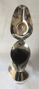 Large, early 19th century, silver plated wine jug of baluster form.