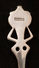 Edwardian Period set of Six Arts & Crafts Coffee Spoons with Entrelac Stems & Seed Pod Terminals.