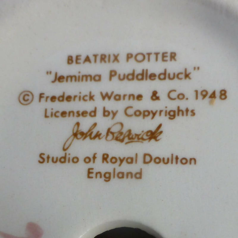 Beswick Beatrix Potter Figurine - Jemima Puddleduck (Signature Backstamp) BP4