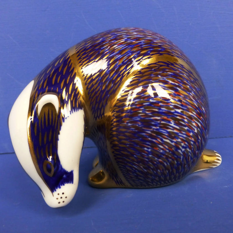 Royal Crown Derby Paperweight Badger (Boxed)