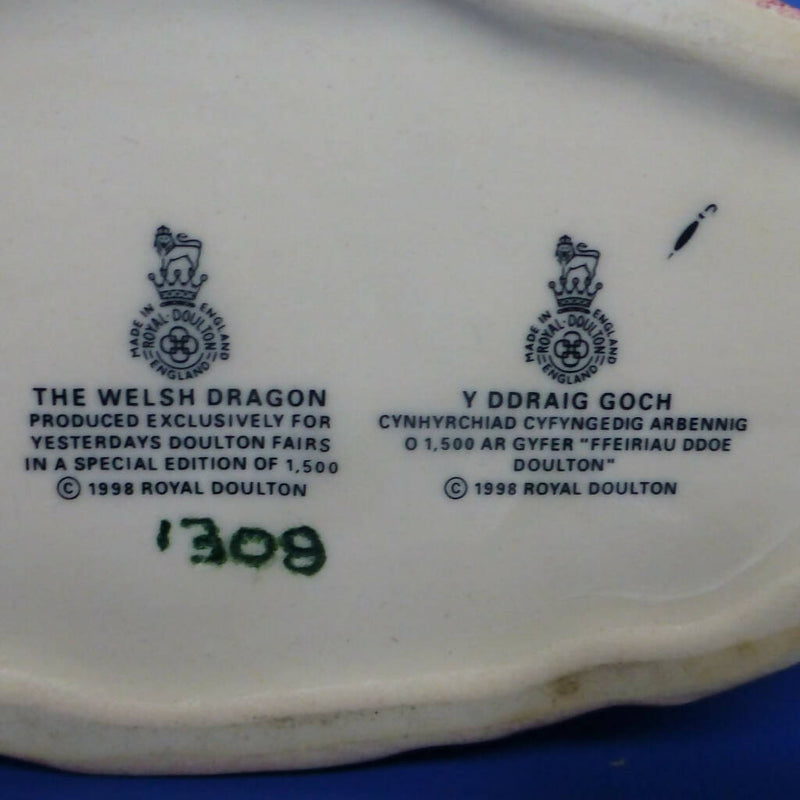 Royal Doulton Limited Edition Welsh Dragon (Boxed)