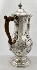 Georgian, George III, Silver Coffee Pot. London 1774 Charles Wright. 31.8 troy ounces.