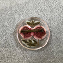 Lucite rose brooch
