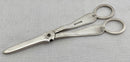 Cased Pair of Silver Plated Grape Scissors. John Sanderson & Son of Sheffield.