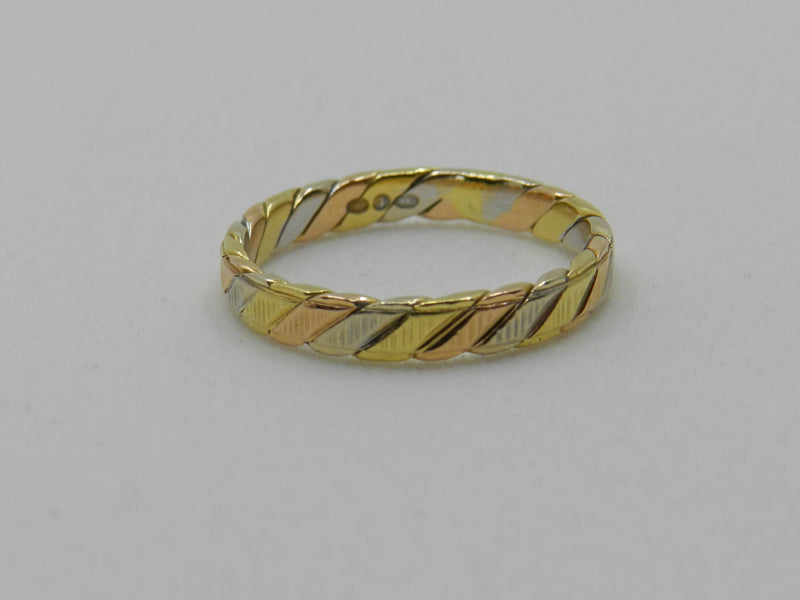 Ring Tri-colour Gold Band