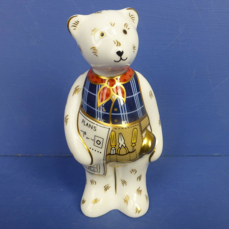 Royal Crown Derby Miniature Bear - DIY Bear (Boxed)