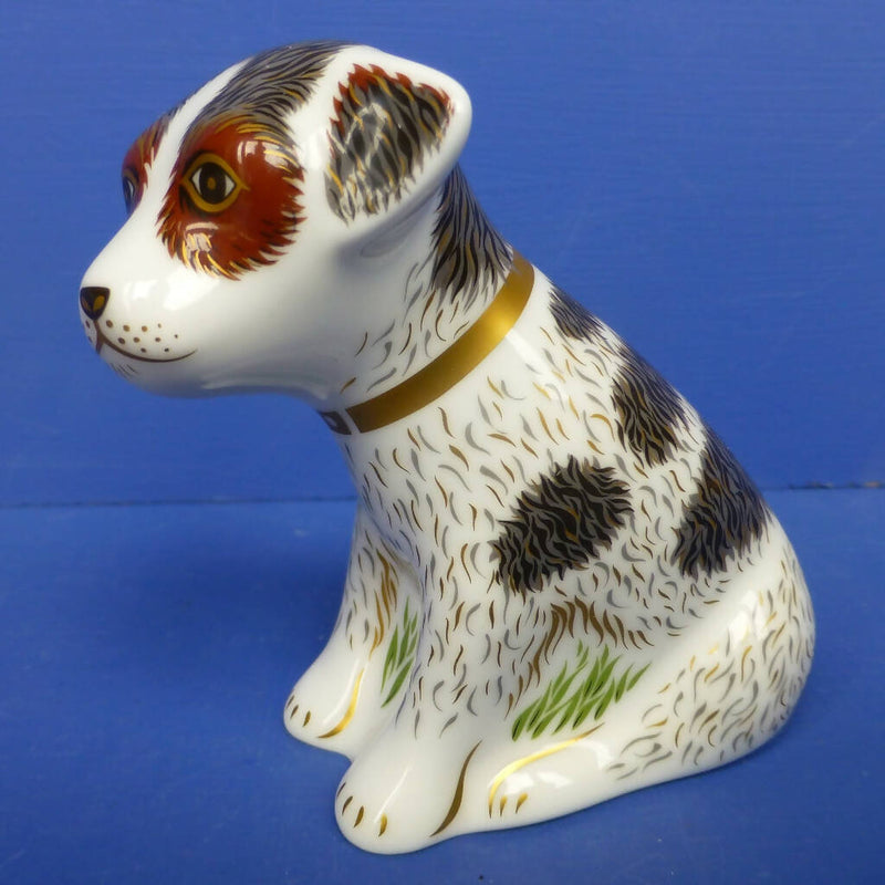 Royal Crown Derby Paperweight - Sitting Puppy