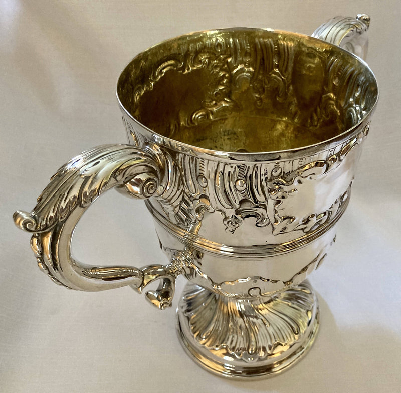 Georgian, Early George III, Silver Pedestal Cup. London 1763 John Parker I & Edward Wakelin. 40.8 troy ounces.