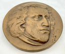 Frederic Chopin Bronze Relief Medallion.