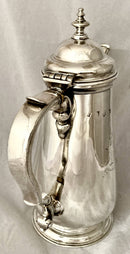 Georgian, George II, Silver Armorial Coffee Pot. London 1752 William Shaw & William Priest. 19.6 troy ounces.
