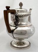 Late Georgian, Sheffield plated, large pedestal teapot. circa 1825.