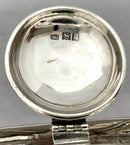 George V Silver Capstan Inkwell. London 1912 Sebastian Garrard. 9.2 troy ounces.