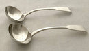 Georgian, George IV, Pair of Silver Sauce Ladles. London 1824 Robert Rutland. 3.9 troy ounces.