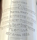 Edwardian Silver Coffee Pot for Lieutenant C.A. Fremantle, Royal Navy. London 1904 Page, Keen & Page. 18 troy ounces.