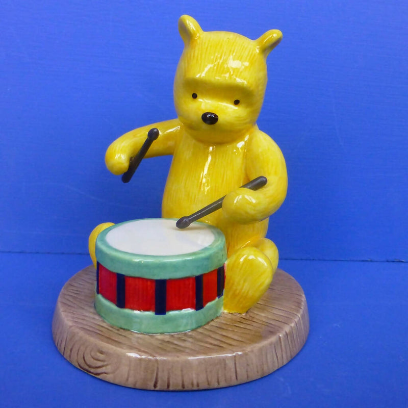 Royal Doulton Winnie The Pooh Figurine - Rum-Tum-Tum Winnie on His Drum WP63