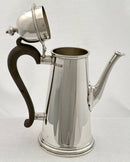 Elizabeth II, Queen Anne Style, Silver Coffee Pot. London 1958 Nayler Brothers. 18 troy ounces.