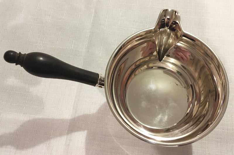 Danish 830 silver sauce pot. Assay marks for Christian Heise 1939.