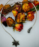 New 925S Sterling Silver Ruby Collar Necklace