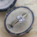 Platinum Certified Radiant Cut Diamond 0.93ct Solitaire Ring