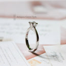 Platinum Certified Princess Cut Diamond Solitaire 0.53ct High Quality