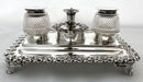 Georgian, George IV, Silver Inkstand. London 1824 Joseph Angell I. 13.3 troy ounces.