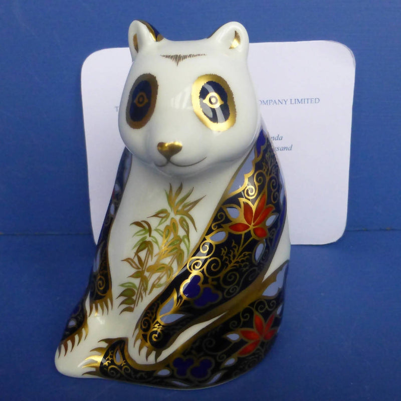 Royal Crown Derby Limited Edition Endangered Species Paperweight - Imperial Panda (Boxed)
