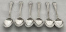 Georgian, George III, Set of Six Silver Teaspoons. London 1795 Stephen Adams II. 2.5 troy ounces.