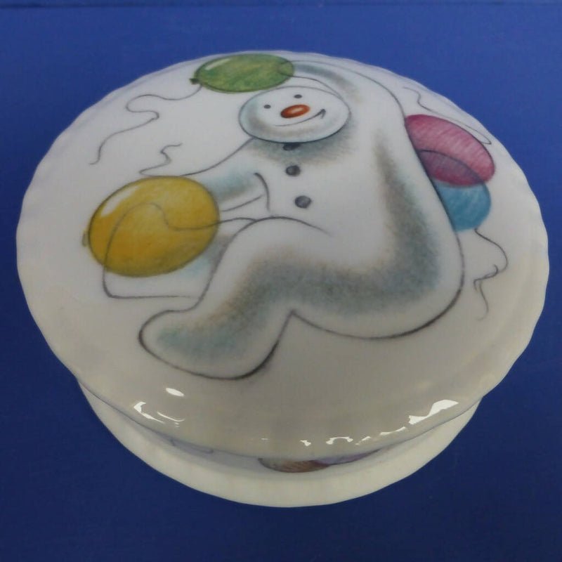 Royal Doulton Snowman Trinket Box - Balloons