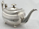Georgian, George III, Crested Silver Teapot. London 1807 Alice & George Burrows II. 21 troy ounces.