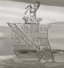 Georgian, George III, Silver Inkstand. Marital Arms of Smyth & Ibbetson. London 1813 Solomon Hougham. 36 troy ounces.