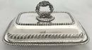 Georgian Old Sheffield Plate Crested Entree Dish & Cover, circa 1820.