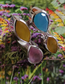 New Sterling Silver Multi gemstone statement ring - Sizes S, T