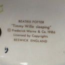 Beswick Beatrix Potter Figurine - Timmy Willie Sleeping BP3C