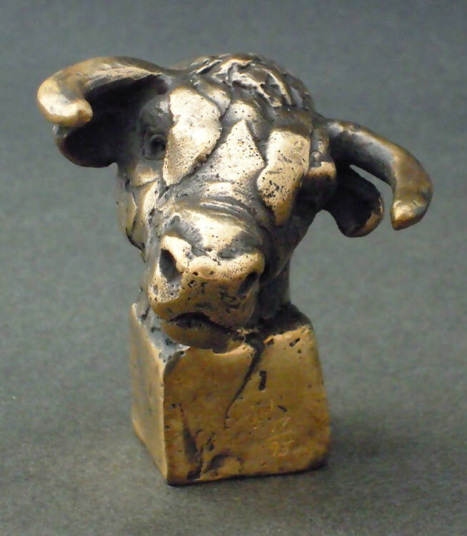 Edward Waites Sculpture, Bronze Spanish Bull
