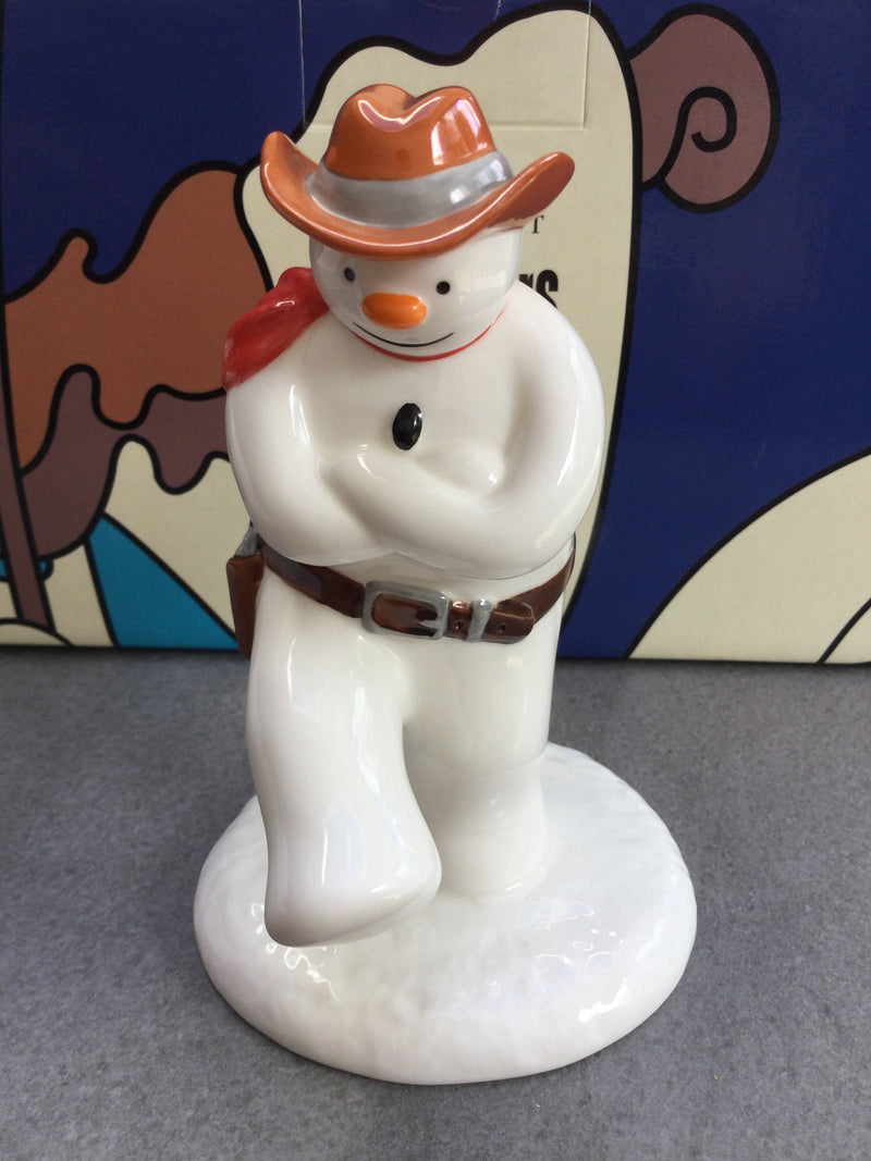 Coalport snowman figure Coalport Cowboy Jig figurine
