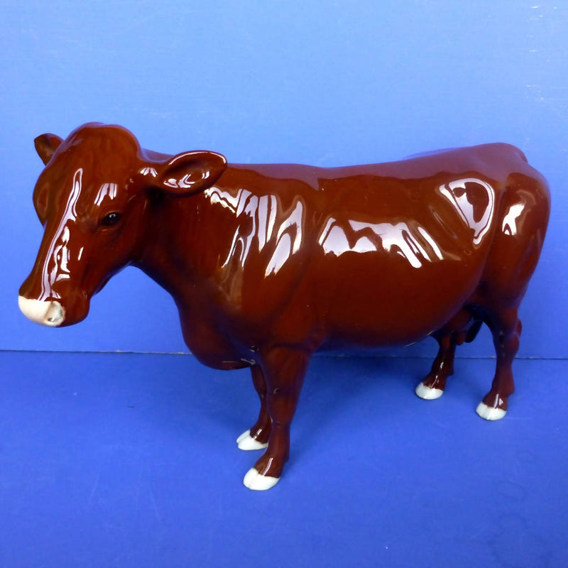 Beswick Rare Breeds Red Poll Cow Model No 4111