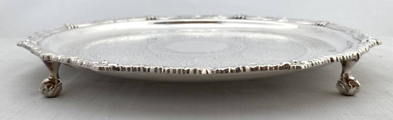 Early 20th Century Silver Plated Salver. Manoah Rhodes & Sons Ltd, Bradford.