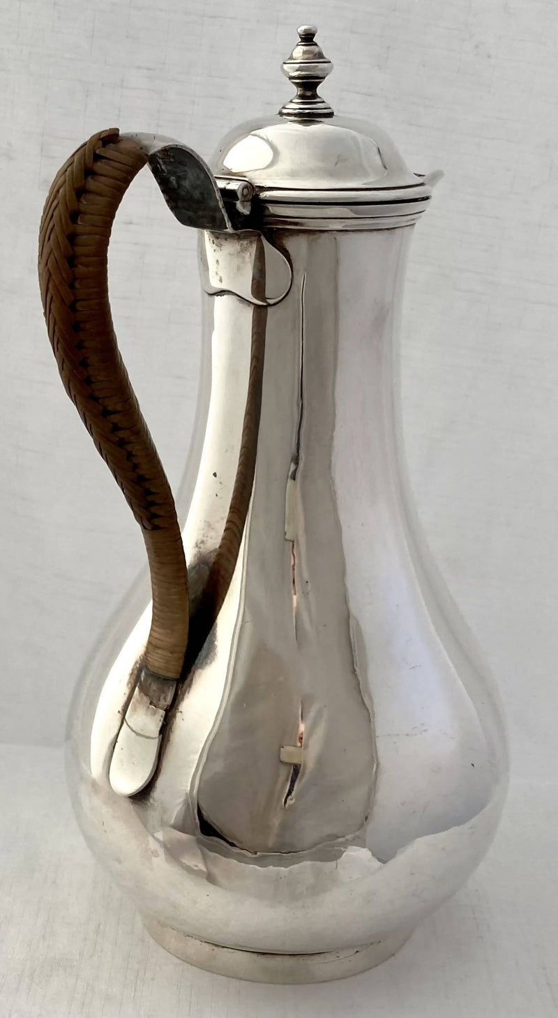 Georgian, George III, Silver Hot Water Jug. London 1798 John Wakelin & Robert Garrard. 17.7 troy ounces.